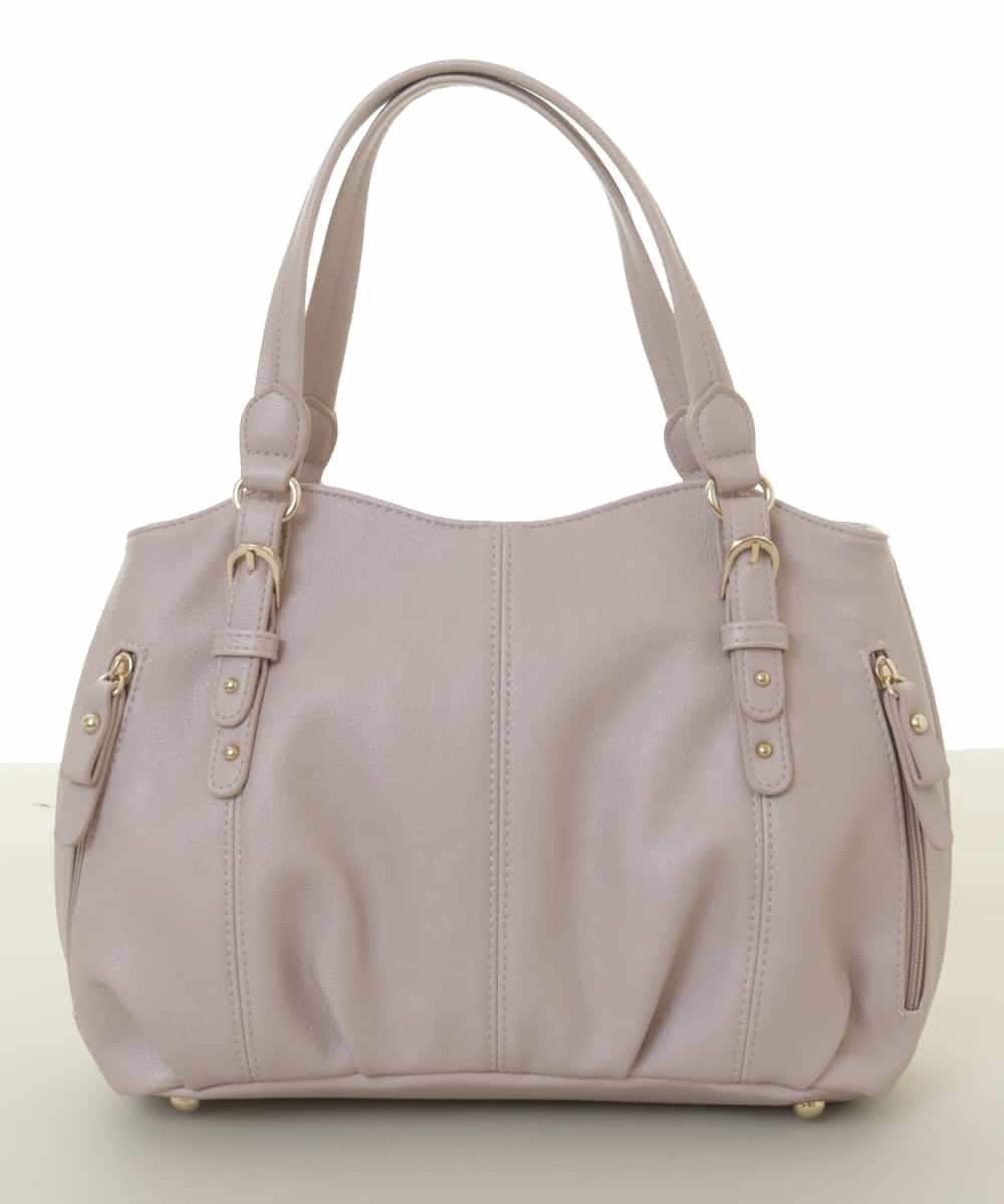 BKCGA04140 MK MICHEL KLEIN BAG(MK ミッシェルクラン バッグ) [2WAY]ベルトデザインラウンドトートバッグ ラベンダー