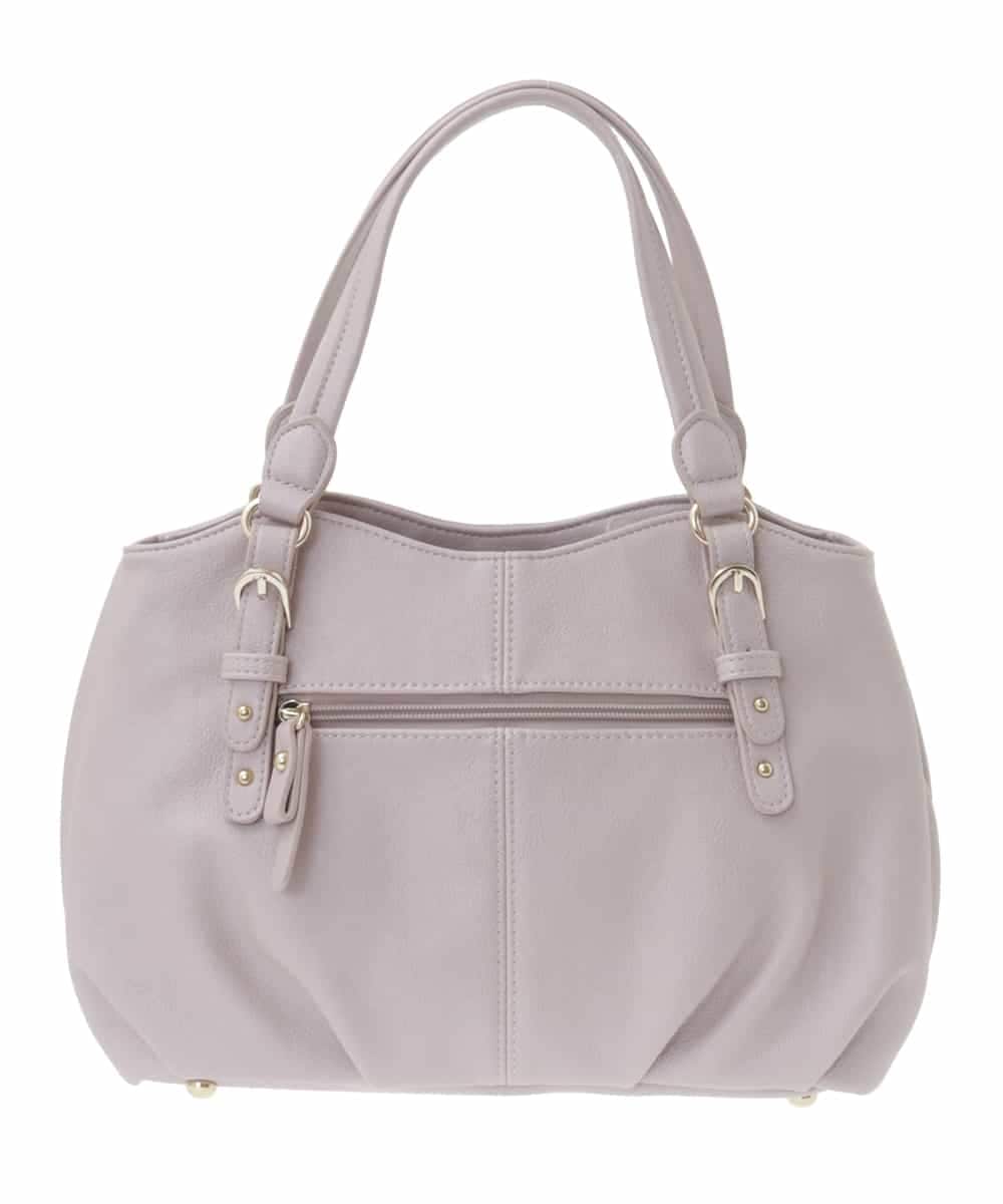 BKCGA04140 MK MICHEL KLEIN BAG(MK ミッシェルクラン バッグ) [2WAY]ベルトデザインラウンドトートバッグ ラベンダー