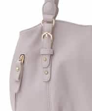 BKCGA04140 MK MICHEL KLEIN BAG(MK ミッシェルクラン バッグ) [2WAY]ベルトデザインラウンドトートバッグ ラベンダー