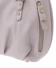 BKCGA04140 MK MICHEL KLEIN BAG(MK ミッシェルクラン バッグ) [2WAY]ベルトデザインラウンドトートバッグ ラベンダー