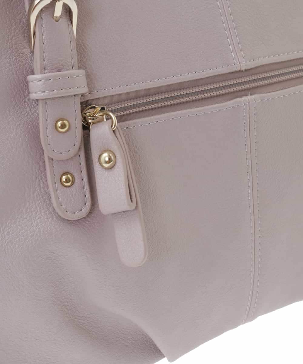 BKCGA04140 MK MICHEL KLEIN BAG(MK ミッシェルクラン バッグ) [2WAY]ベルトデザインラウンドトートバッグ ラベンダー