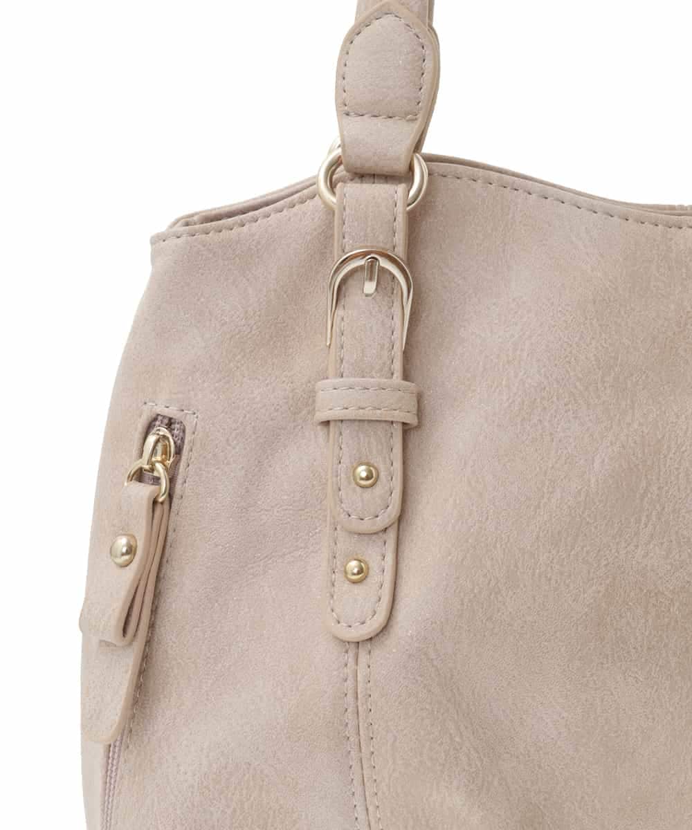 BKCGA04140 MK MICHEL KLEIN BAG(MK ミッシェルクラン バッグ) [2WAY]ベルトデザインラウンドトートバッグ ラベンダー