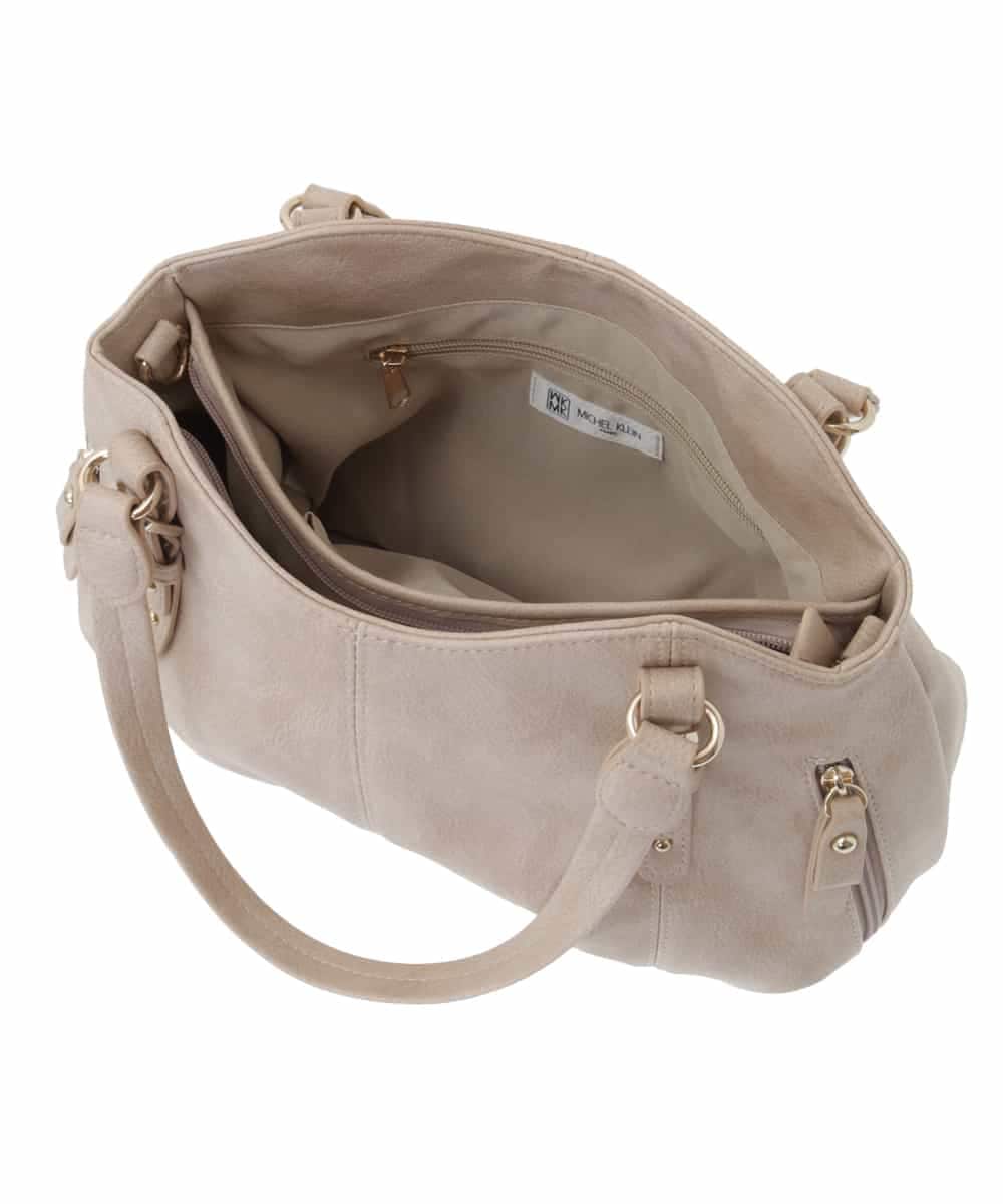 BKCGA04140 MK MICHEL KLEIN BAG(MK ミッシェルクラン バッグ) [2WAY]ベルトデザインラウンドトートバッグ ラベンダー