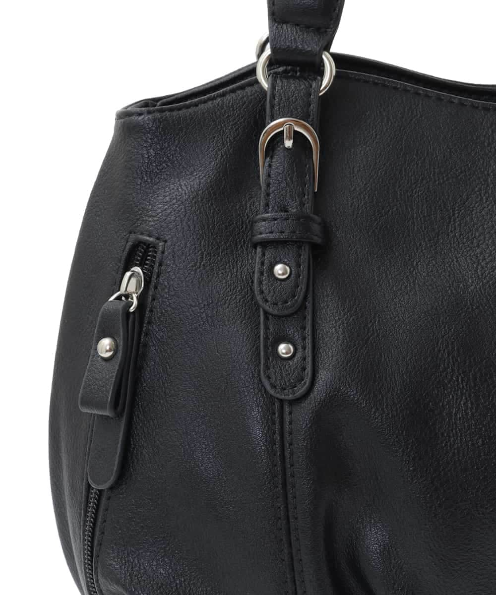 BKCGA04140 MK MICHEL KLEIN BAG(MK ミッシェルクラン バッグ) [2WAY]ベルトデザインラウンドトートバッグ ラベンダー