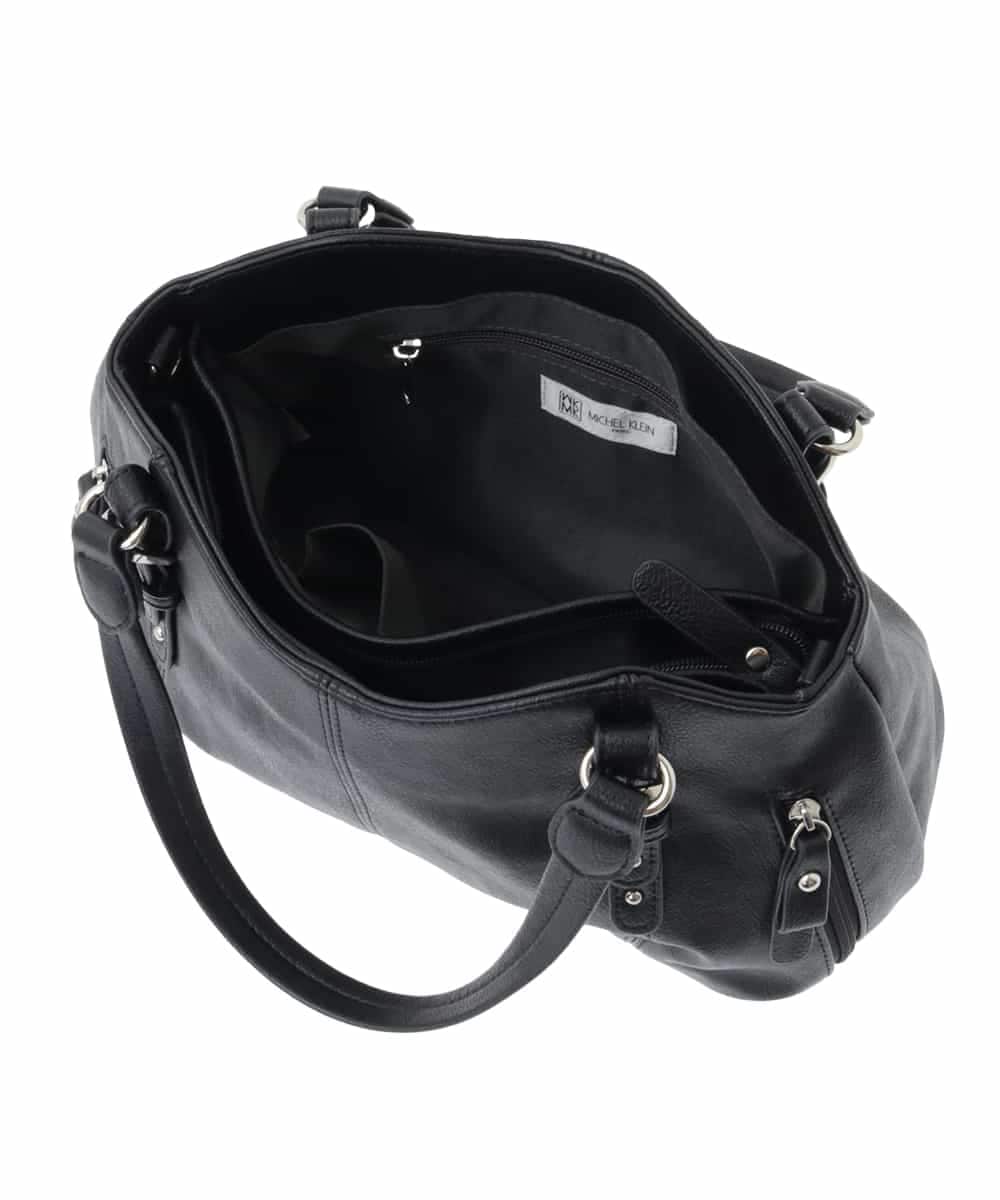 BKCGA04140 MK MICHEL KLEIN BAG(MK ミッシェルクラン バッグ) [2WAY]ベルトデザインラウンドトートバッグ ラベンダー