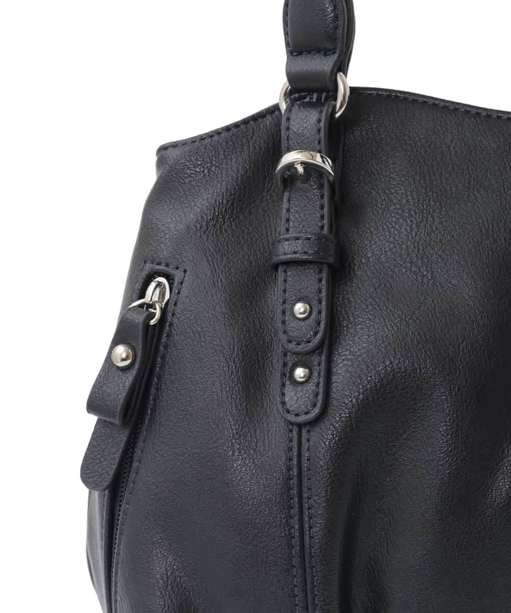 BKCGA04140 MK MICHEL KLEIN BAG(MK ミッシェルクラン バッグ) [2WAY]ベルトデザインラウンドトートバッグ ラベンダー