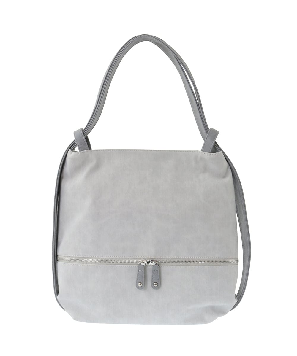 BKCGA05165 MK MICHEL KLEIN BAG(MK ミッシェルクラン バッグ) [2WAY/A4サイズ対応]シルバーラメアクセント変形トートバッグ ブルー