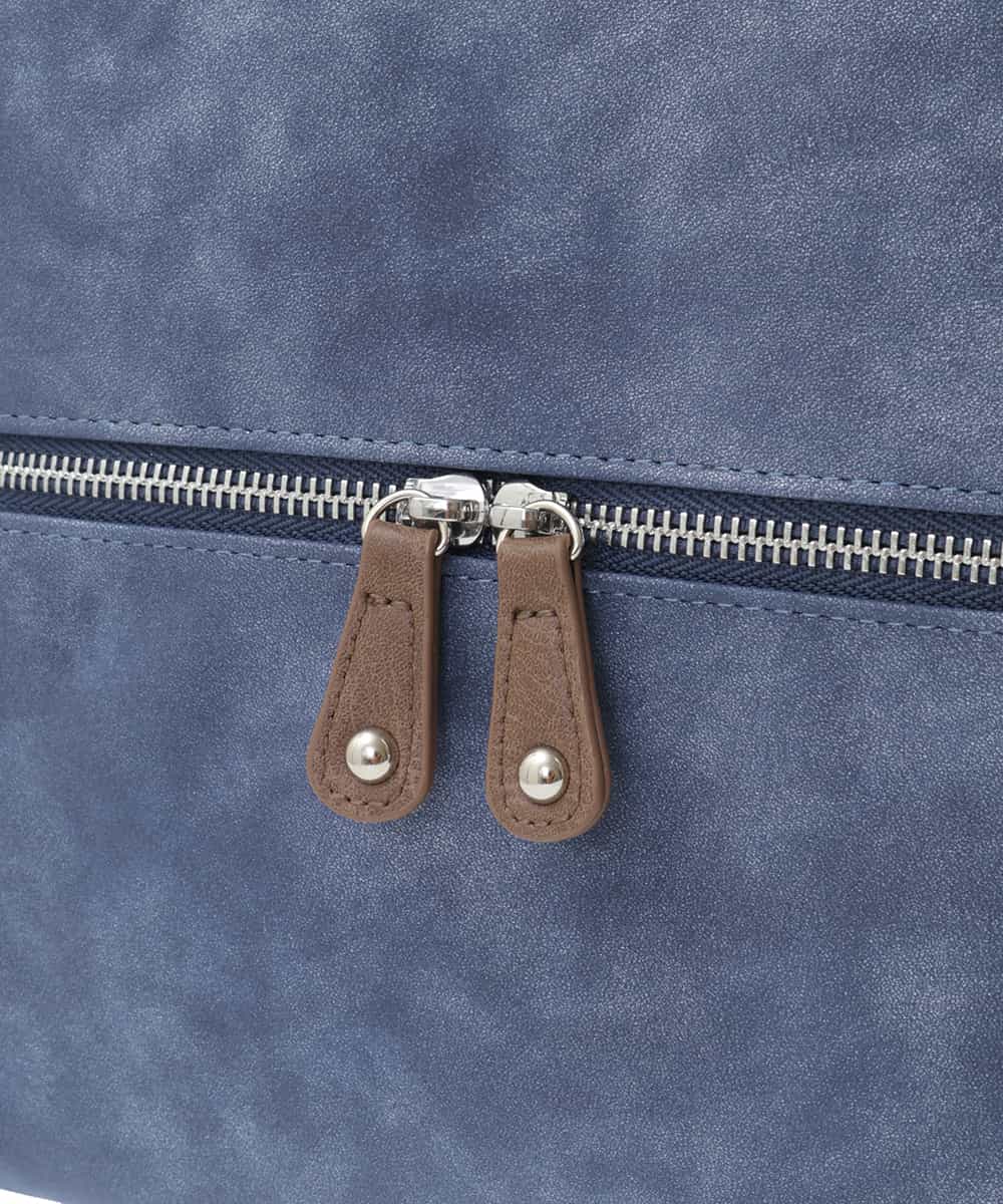 BKCGA05165 MK MICHEL KLEIN BAG(MK ミッシェルクラン バッグ) [2WAY/A4サイズ対応]シルバーラメアクセント変形トートバッグ ブルー