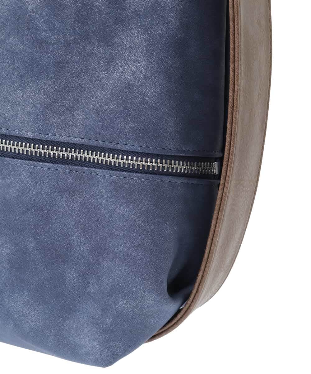 BKCGA05165 MK MICHEL KLEIN BAG(MK ミッシェルクラン バッグ) [2WAY/A4サイズ対応]シルバーラメアクセント変形トートバッグ ブルー