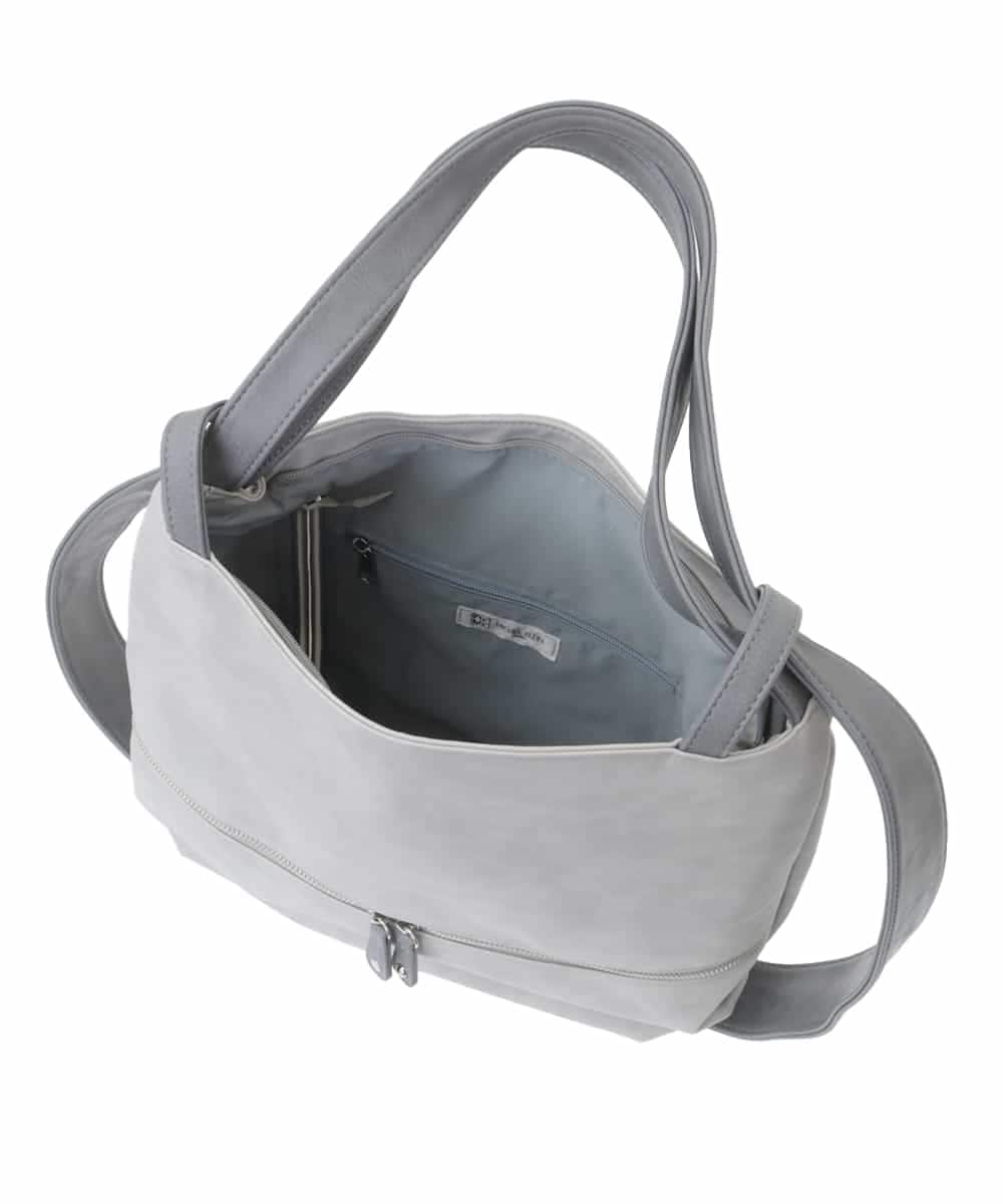 BKCGA05165 MK MICHEL KLEIN BAG(MK ミッシェルクラン バッグ) [2WAY/A4サイズ対応]シルバーラメアクセント変形トートバッグ ブルー