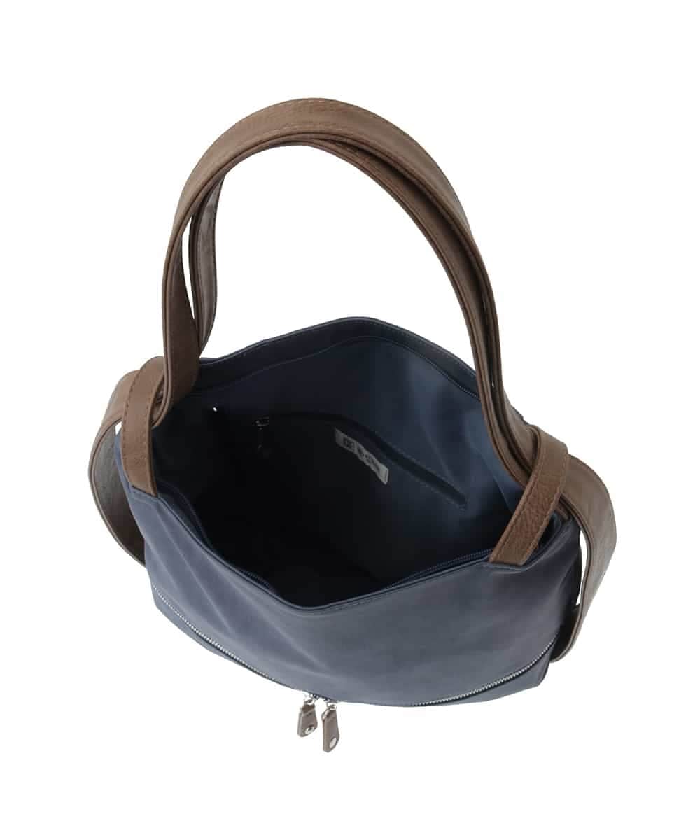 BKCGA05165 MK MICHEL KLEIN BAG(MK ミッシェルクラン バッグ) [2WAY/A4サイズ対応]シルバーラメアクセント変形トートバッグ ブルー