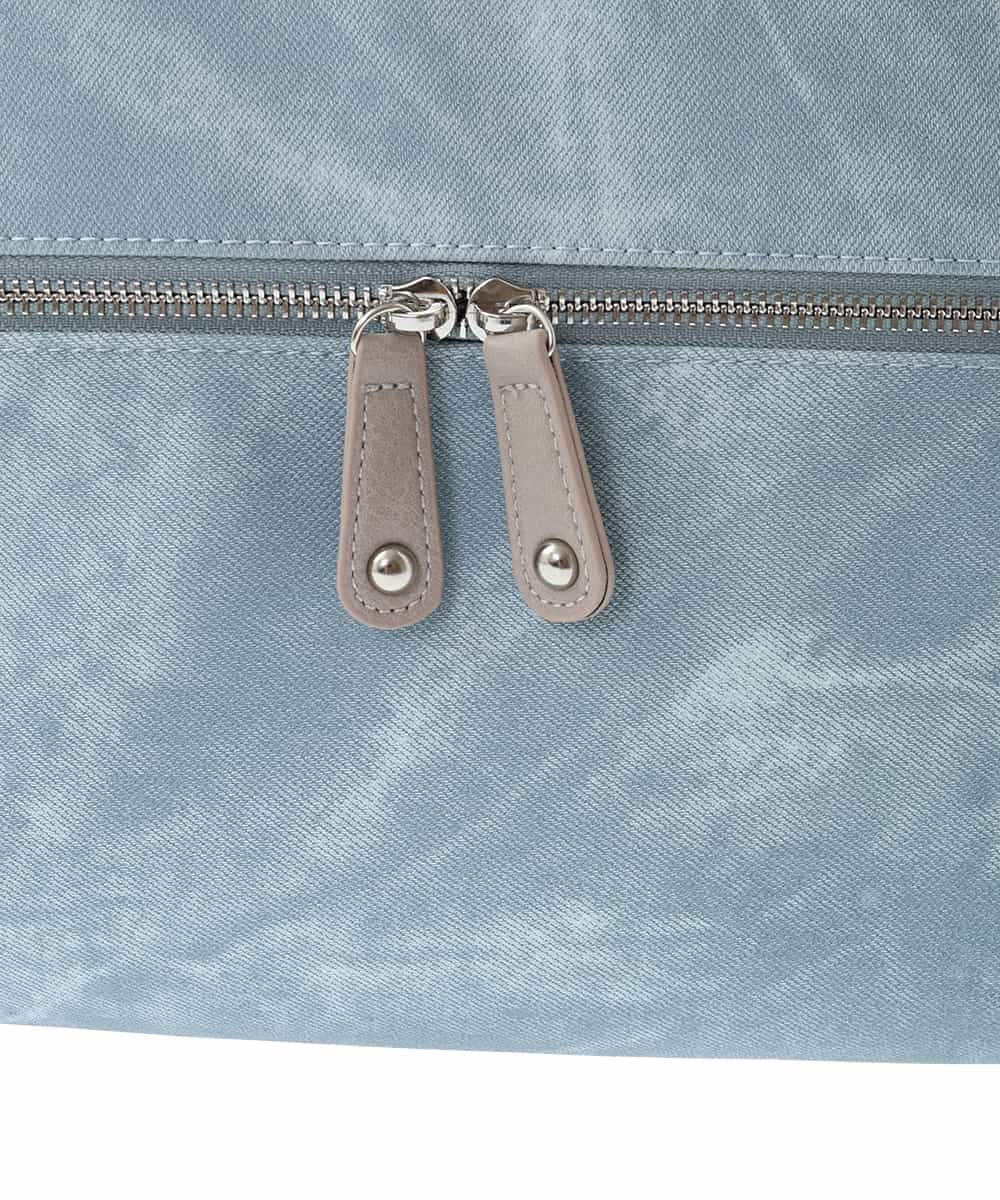 BKCGA05165 MK MICHEL KLEIN BAG(MK ミッシェルクラン バッグ) [2WAY/A4サイズ対応]シルバーラメアクセント変形トートバッグ ブルー