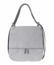 BKCGA05165 MK MICHEL KLEIN BAG(MK ミッシェルクラン バッグ) [2WAY/A4サイズ対応]シルバーラメアクセント変形トートバッグ グレー