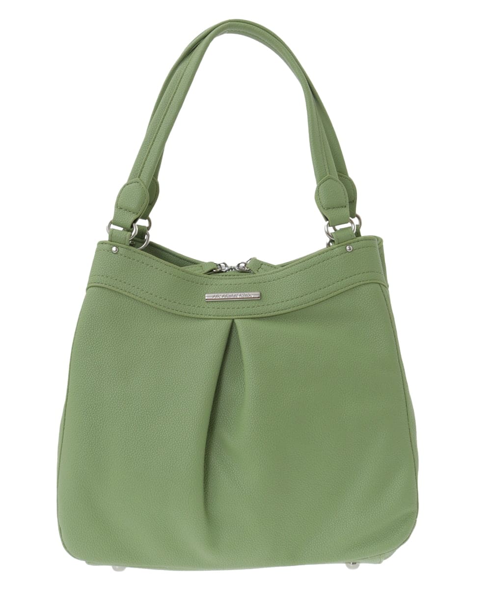 BKCGA07160 MK MICHEL KLEIN BAG(MK ミッシェルクラン バッグ) [2WAY]合成皮革タックデザインバッグ イエロー