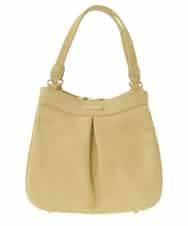 BKCGA07160 MK MICHEL KLEIN BAG(MK ミッシェルクラン バッグ) [2WAY]合成皮革タックデザインバッグ イエロー