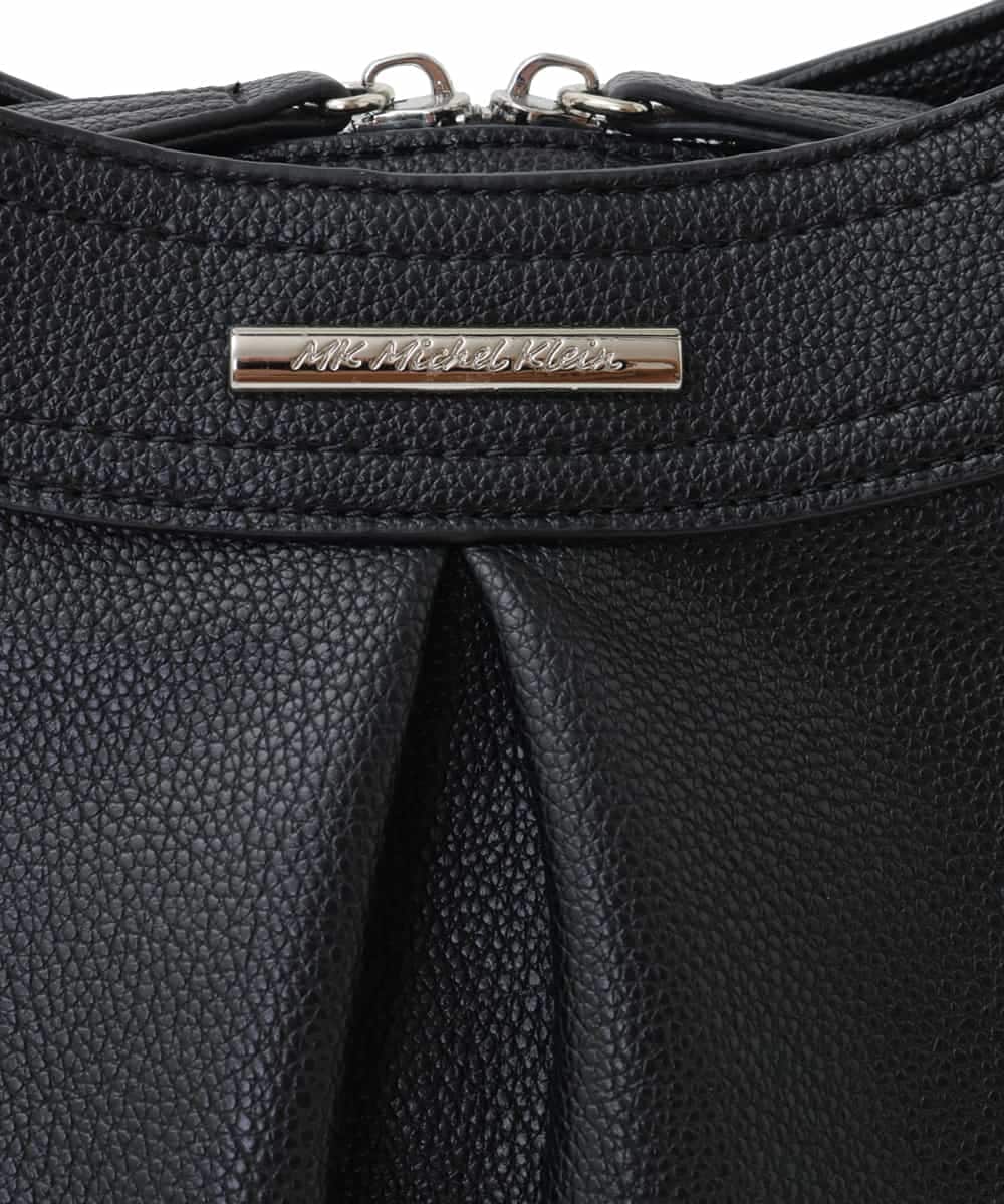 BKCGA07160 MK MICHEL KLEIN BAG(MK ミッシェルクラン バッグ) [2WAY]合成皮革タックデザインバッグ イエロー