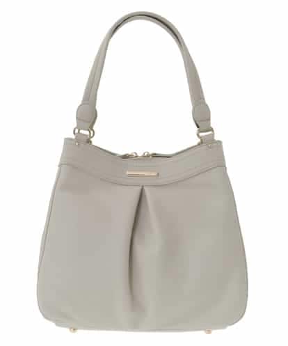 BKCGA07160 MK MICHEL KLEIN BAG [2WAY]合成皮革タックデザインバッグ