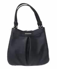 BKCGA07160 MK MICHEL KLEIN BAG(MK ミッシェルクラン バッグ) [2WAY]合成皮革タックデザインバッグ ブラック