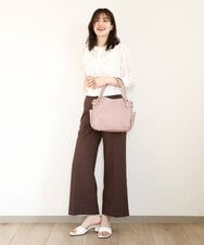 BKCGA08150 MK MICHEL KLEIN BAG(MK ミッシェルクラン バッグ) [2WAY]サイドポケットデザイントートバッグ ピンク