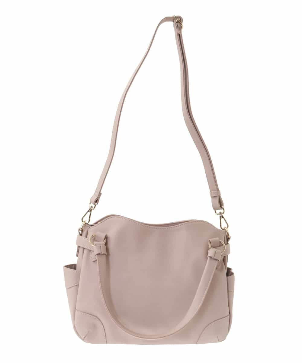 BKCGA08150 MK MICHEL KLEIN BAG(MK ミッシェルクラン バッグ) [2WAY]サイドポケットデザイントートバッグ ピンク