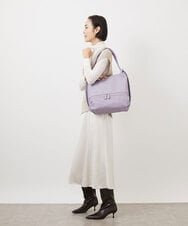 BKCGA26165 MK MICHEL KLEIN BAG(MK ミッシェルクラン バッグ) [2WAY/A4サイズ対応]パンチングデザイン変形トートバッグ マスタード