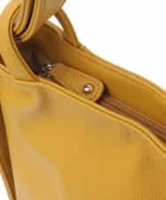 BKCGA26165 MK MICHEL KLEIN BAG(MK ミッシェルクラン バッグ) [2WAY/A4サイズ対応]パンチングデザイン変形トートバッグ マスタード