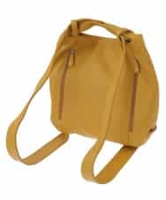 BKCGA26165 MK MICHEL KLEIN BAG(MK ミッシェルクラン バッグ) [2WAY/A4サイズ対応]パンチングデザイン変形トートバッグ マスタード