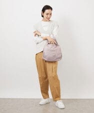 BKCGA28155 MK MICHEL KLEIN BAG(MK ミッシェルクラン バッグ) [2WAY]パンチングデザイン変形ミニトートバッグ マスタード