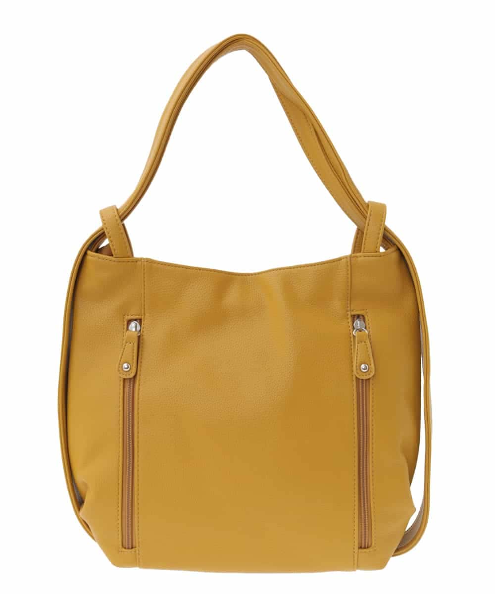 BKCGA28155 MK MICHEL KLEIN BAG(MK ミッシェルクラン バッグ) [2WAY]パンチングデザイン変形ミニトートバッグ マスタード
