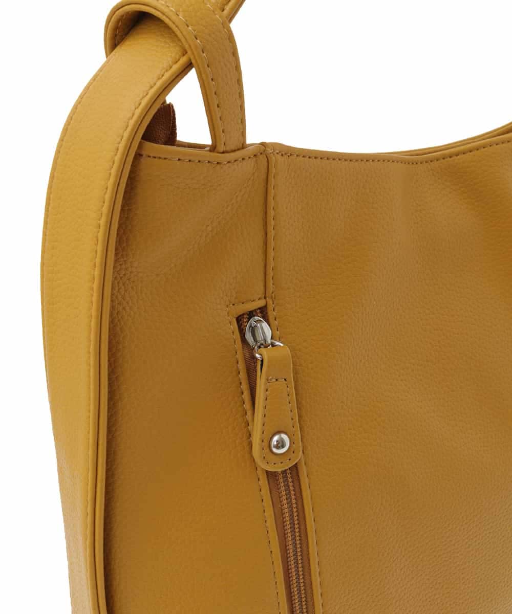 BKCGA28155 MK MICHEL KLEIN BAG(MK ミッシェルクラン バッグ) [2WAY]パンチングデザイン変形ミニトートバッグ マスタード