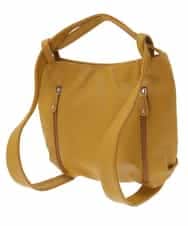 BKCGA28155 MK MICHEL KLEIN BAG(MK ミッシェルクラン バッグ) [2WAY]パンチングデザイン変形ミニトートバッグ マスタード