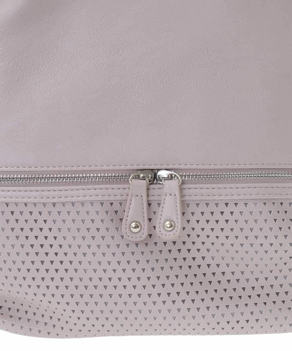 BKCGA28155 MK MICHEL KLEIN BAG(MK ミッシェルクラン バッグ) [2WAY]パンチングデザイン変形ミニトートバッグ マスタード