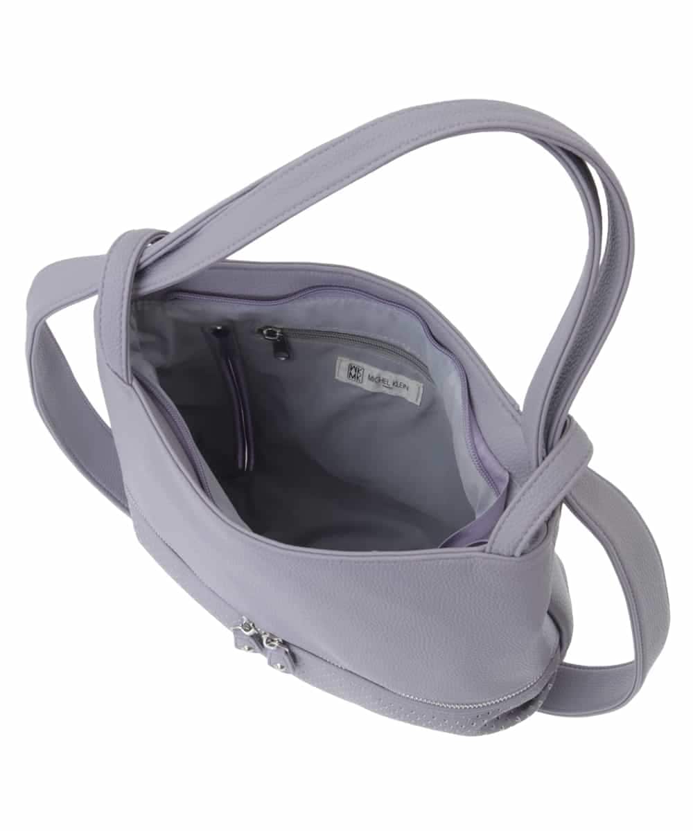 BKCGA28155 MK MICHEL KLEIN BAG(MK ミッシェルクラン バッグ) [2WAY]パンチングデザイン変形ミニトートバッグ マスタード