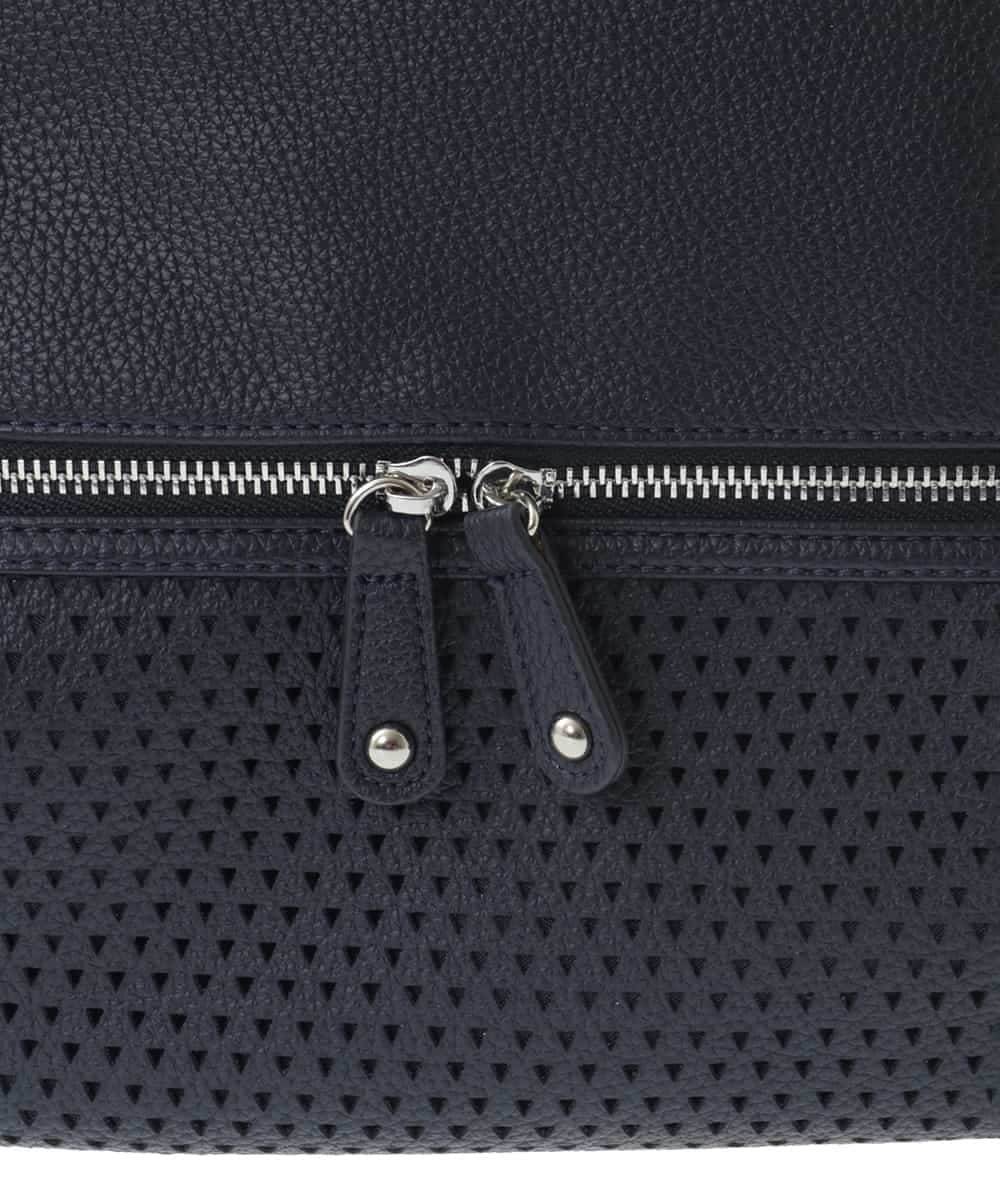 BKCGA28155 MK MICHEL KLEIN BAG(MK ミッシェルクラン バッグ) [2WAY]パンチングデザイン変形ミニトートバッグ マスタード