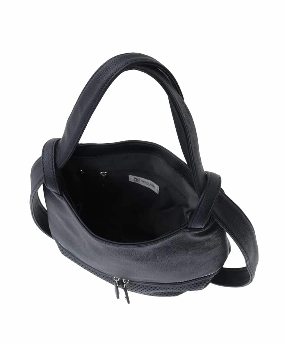 BKCGA28155 MK MICHEL KLEIN BAG(MK ミッシェルクラン バッグ) [2WAY]パンチングデザイン変形ミニトートバッグ マスタード