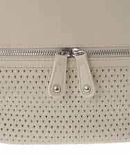 BKCGA28155 MK MICHEL KLEIN BAG(MK ミッシェルクラン バッグ) [2WAY]パンチングデザイン変形ミニトートバッグ マスタード