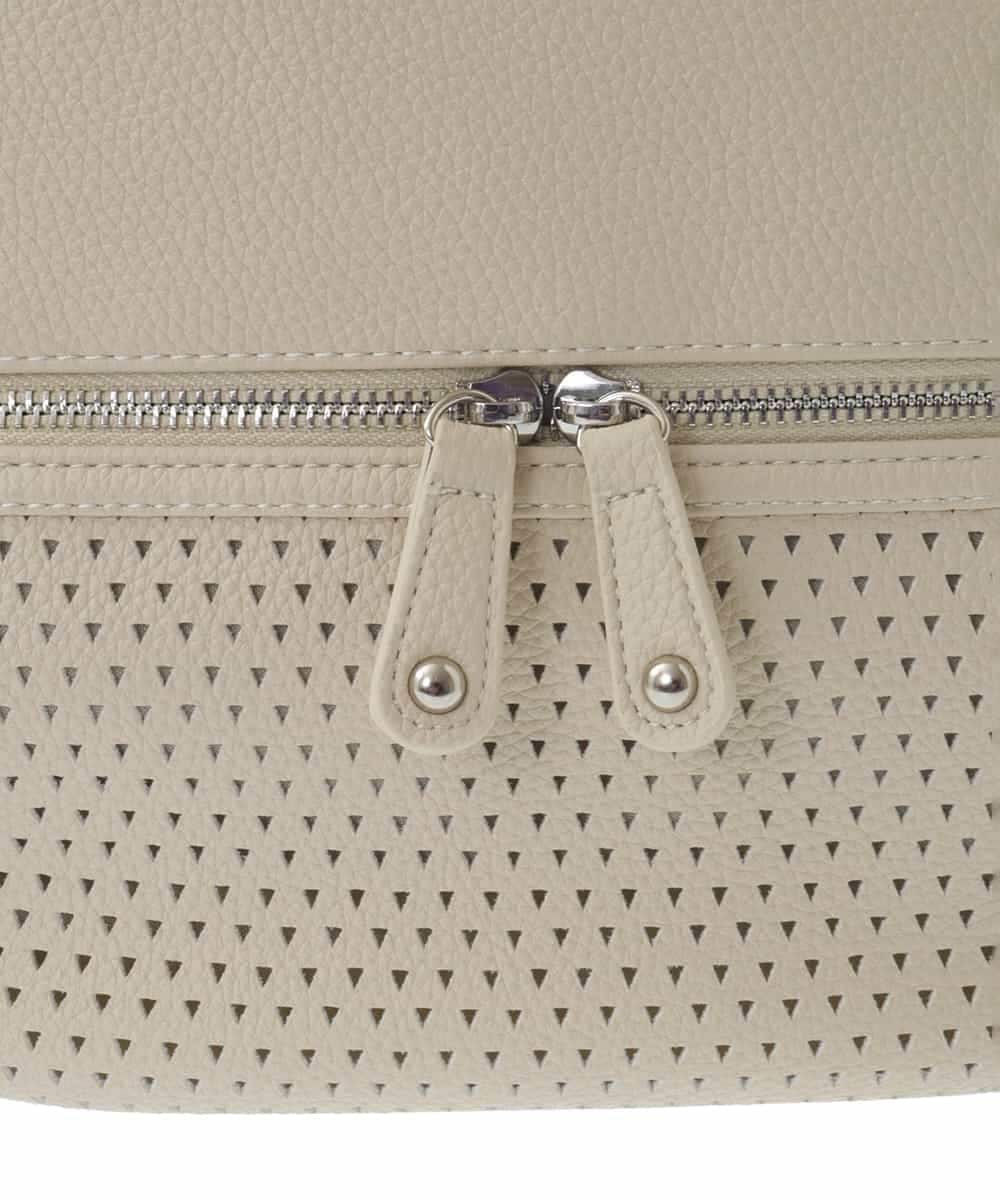 BKCGA28155 MK MICHEL KLEIN BAG(MK ミッシェルクラン バッグ) [2WAY]パンチングデザイン変形ミニトートバッグ マスタード