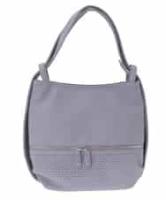 BKCGA28155 MK MICHEL KLEIN BAG(MK ミッシェルクラン バッグ) [2WAY]パンチングデザイン変形ミニトートバッグ パープル