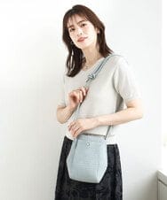 BKCGA83120 MK MICHEL KLEIN BAG(MK ミッシェルクラン バッグ) コクーンシルエットショルダーバッグ ライトブルー