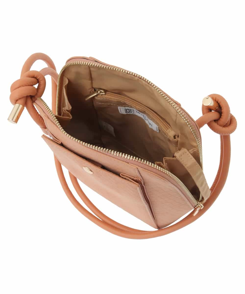 BKCGA83120 MK MICHEL KLEIN BAG(MK ミッシェルクラン バッグ) コクーンシルエットショルダーバッグ オレンジ