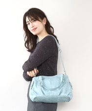 BKCGD04140 MK MICHEL KLEIN BAG(MK ミッシェルクラン バッグ) [2WAY]ベルトデザインラウンドトートバッグ ライトブルー