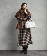 BKCGD04140 MK MICHEL KLEIN BAG(MK ミッシェルクラン バッグ) [2WAY]ベルトデザインラウンドトートバッグ アイボリー