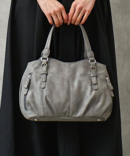 BKCGD04140 MK MICHEL KLEIN BAG [2WAY]ベルトデザインラウンドトートバッグ