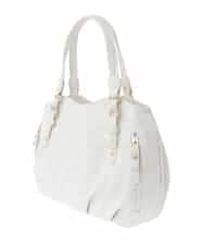 BKCGD04140 MK MICHEL KLEIN BAG(MK ミッシェルクラン バッグ) [2WAY]ベルトデザインラウンドトートバッグ アイボリー