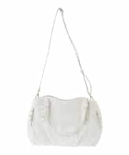 BKCGD04140 MK MICHEL KLEIN BAG(MK ミッシェルクラン バッグ) [2WAY]ベルトデザインラウンドトートバッグ アイボリー