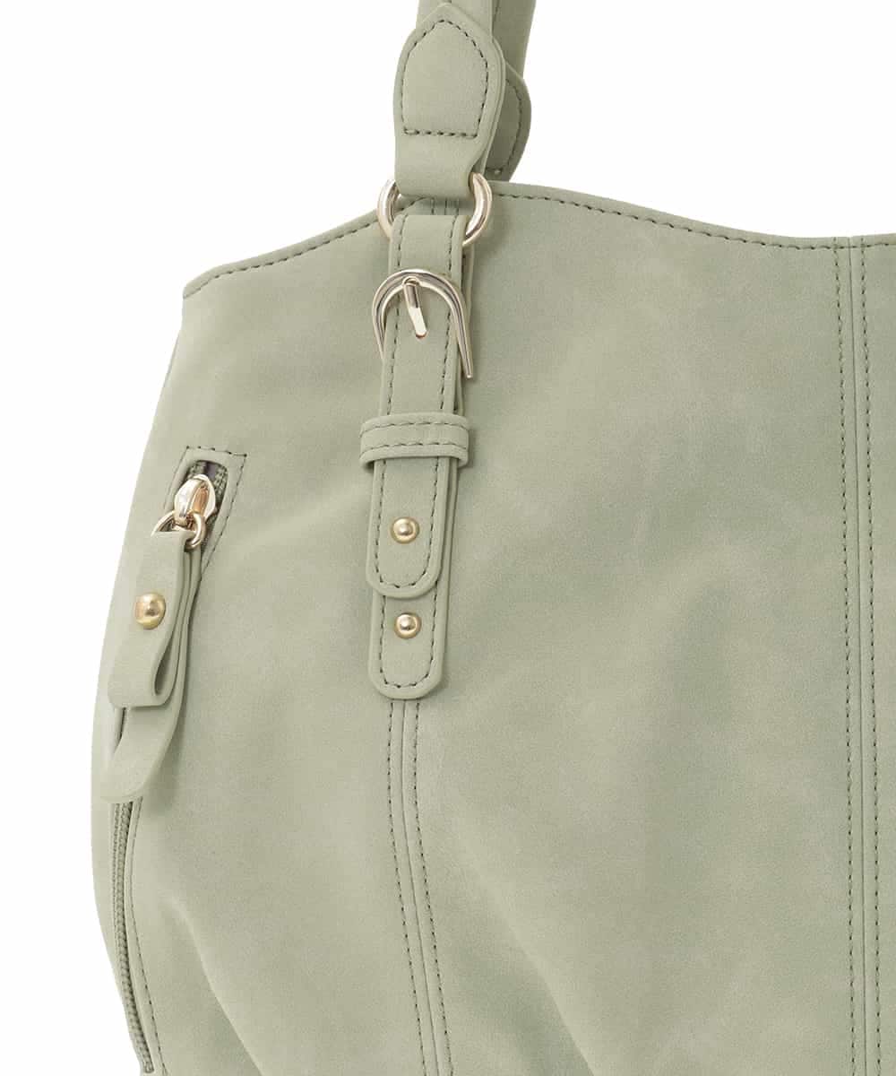 BKCGD04140 MK MICHEL KLEIN BAG(MK ミッシェルクラン バッグ) [2WAY]ベルトデザインラウンドトートバッグ アイボリー