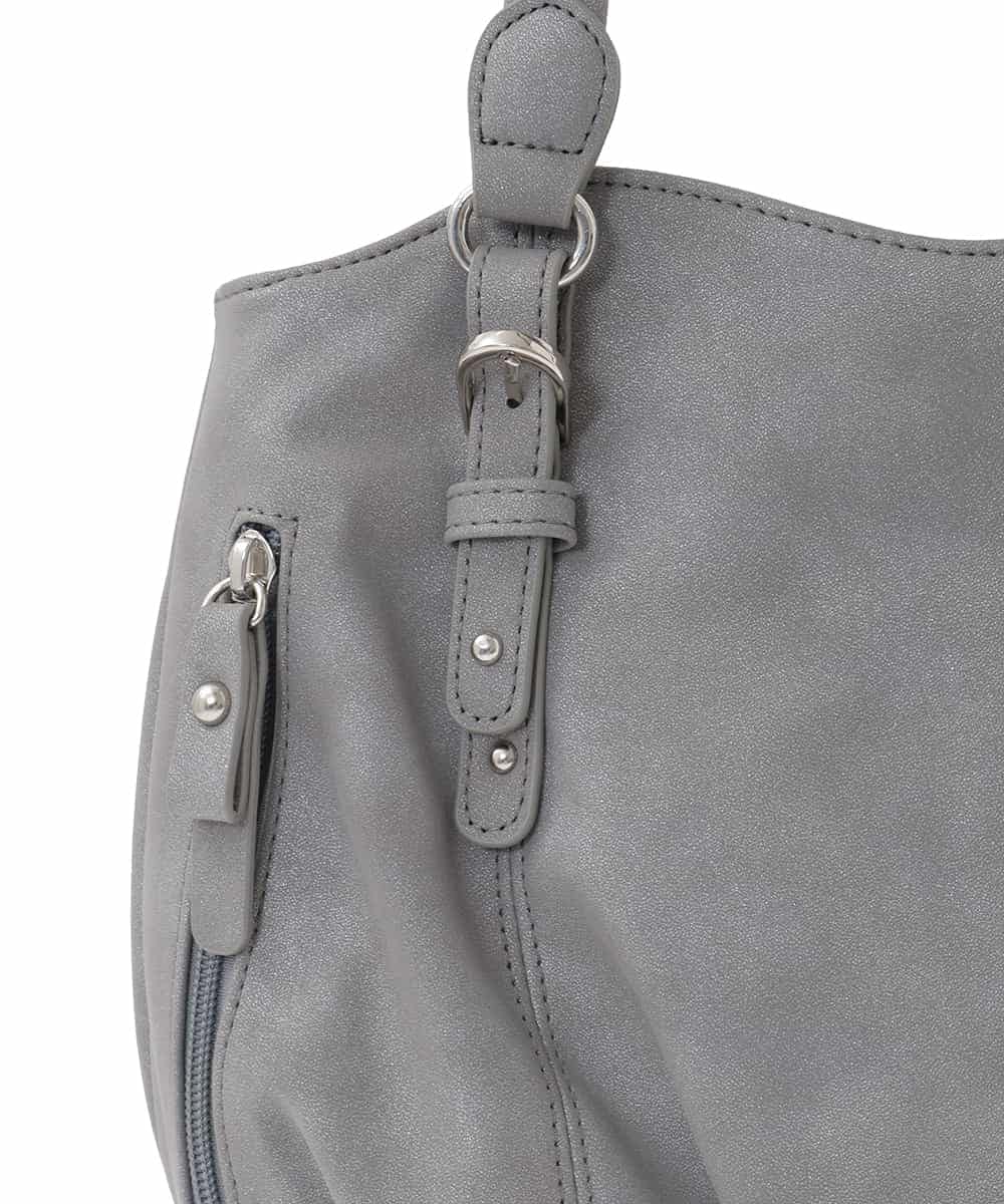 BKCGD04140 MK MICHEL KLEIN BAG(MK ミッシェルクラン バッグ) [2WAY]ベルトデザインラウンドトートバッグ アイボリー