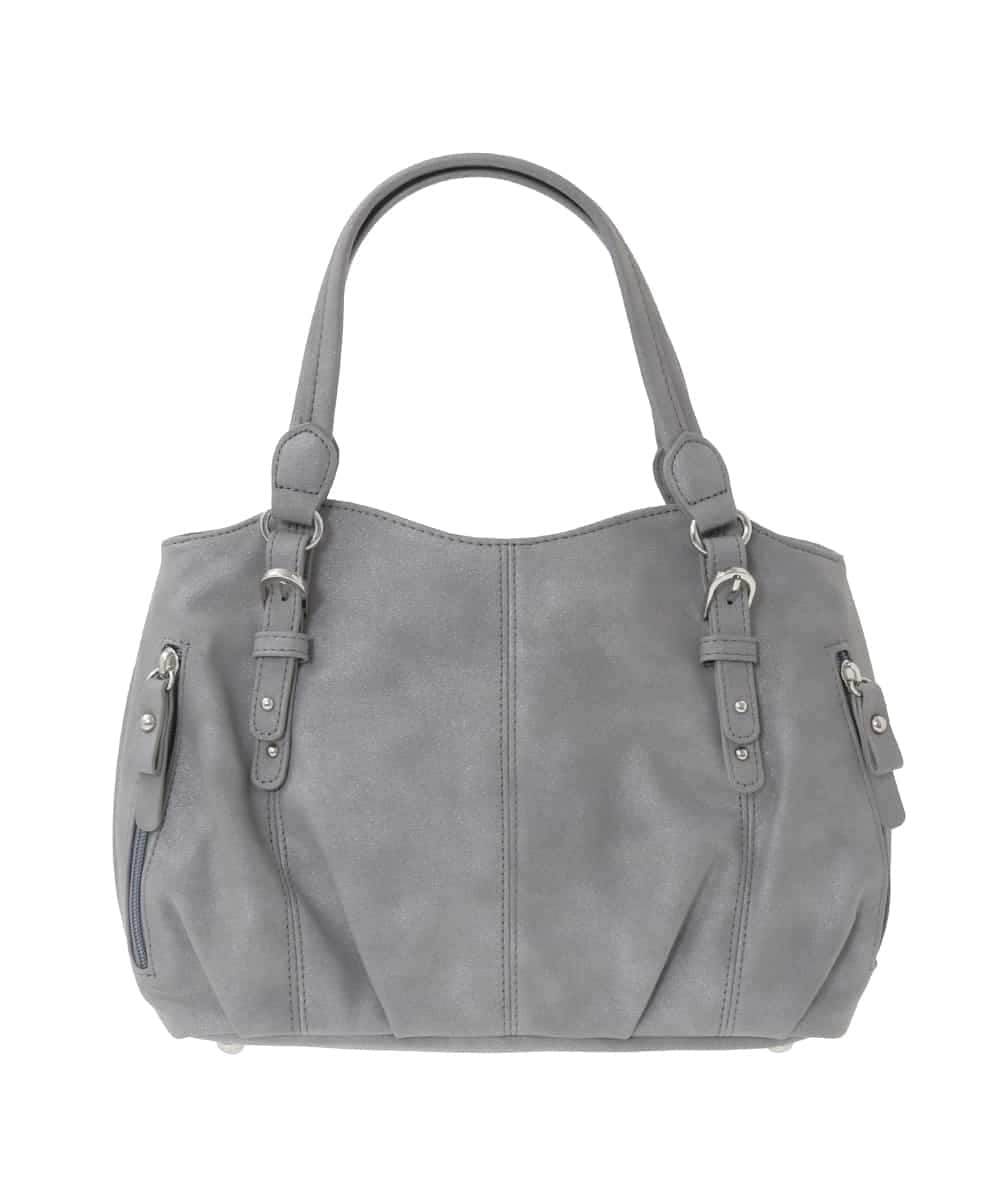 BKCGD04140 MK MICHEL KLEIN BAG(MK ミッシェルクラン バッグ) [2WAY]ベルトデザインラウンドトートバッグ グレー