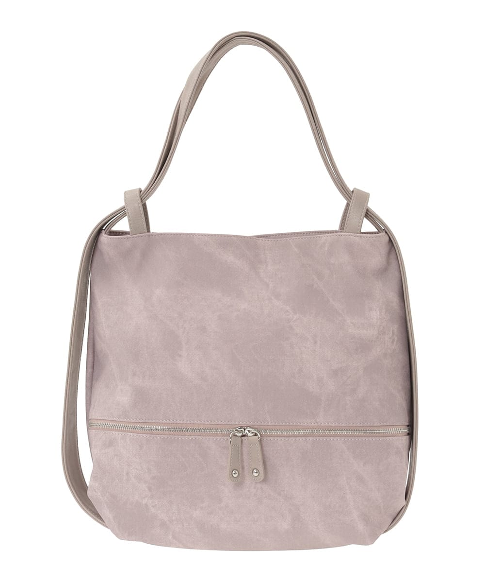 BKCGD05165 MK MICHEL KLEIN BAG(MK ミッシェルクラン バッグ) [2WAY/A4収納可]デニム風デザイン変形トートバッグ ネイビー