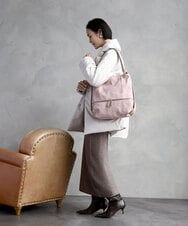 BKCGD05165 MK MICHEL KLEIN BAG(MK ミッシェルクラン バッグ) [2WAY/A4収納可]デニム風デザイン変形トートバッグ ネイビー